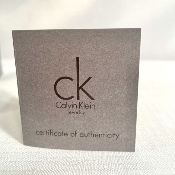 CALVIN KLEIN WOMEN’S 2 PRECIOUS RINGS SILVER - Picture 3 of 11